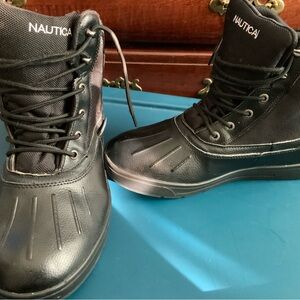 Nautica black snow boots size 11